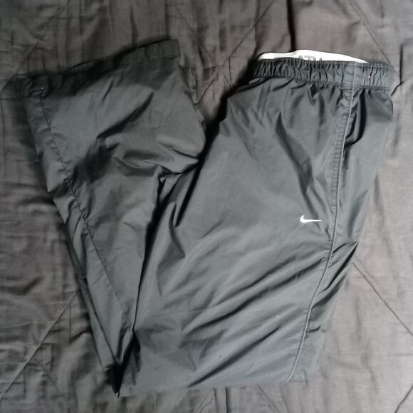 Vintage Y2K Nike Small Swoosh Mesh Lined Wind Pants Joggers Trainers - Picture 1 of 9